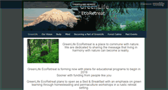 Desktop Screenshot of greenliferetreat.com